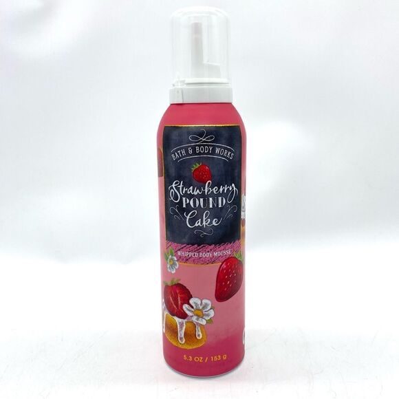 Bath & Body Works Strawberry Pound Cake Whipped Body Mousse Lotion - Picture 1 of 5